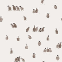 Stof Family Fabrics french terry- pinguïns
